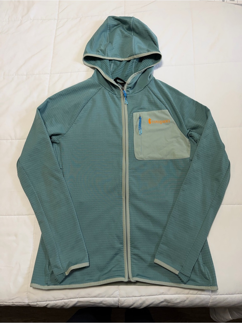 Cotopaxi Women’s Teal Hooded Full-Zip Jacket